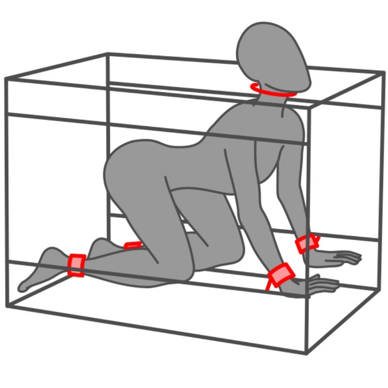 SECRET DOME - KINK CLUB LA NICHE CABIN NERO E ROSSO