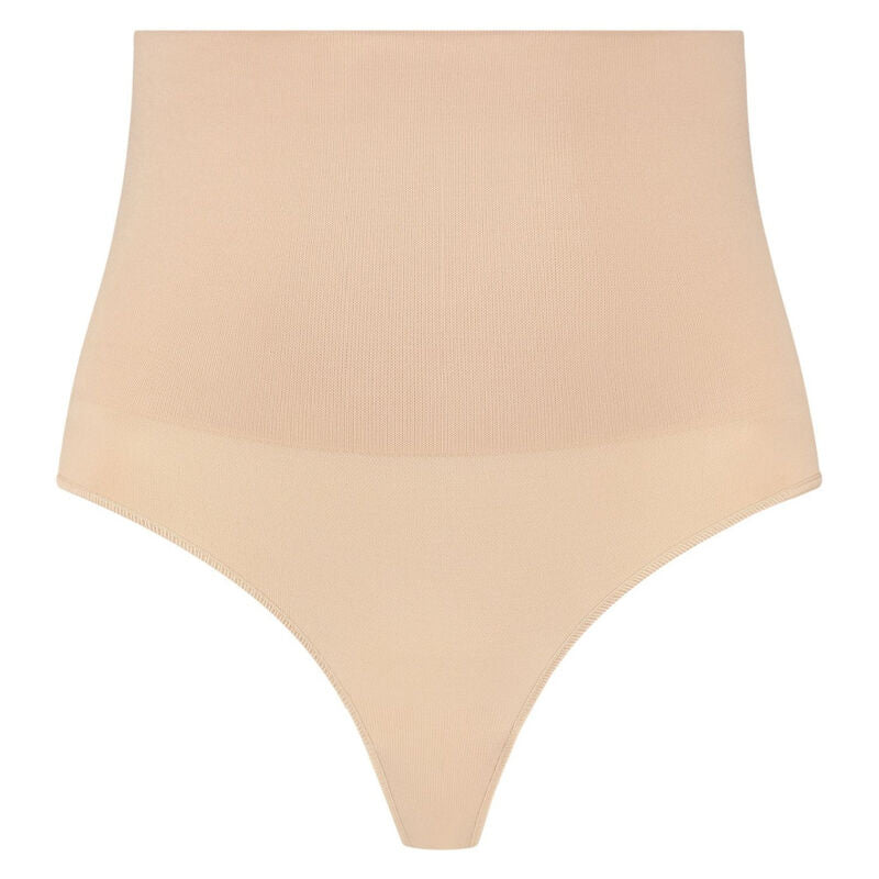 BYE-BRA - FAJA SENZA CUCITURE STILE PERIZOMA BEIGE MISURARE S