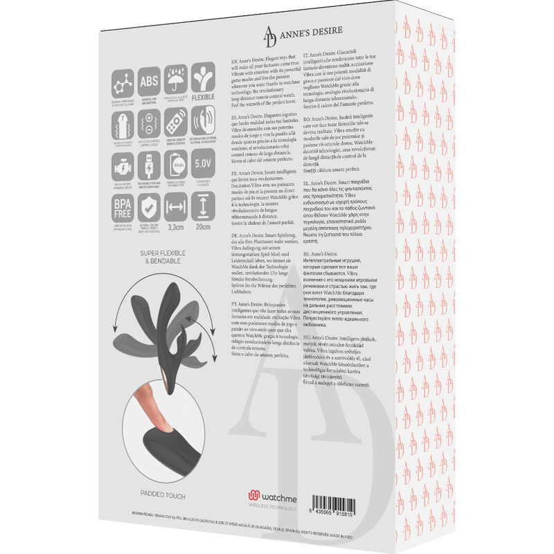 ANNE'S DESIRE  - RABBIT TECNOLOGIA DI CONTROLLO REMOTO UN WATCHME NERO