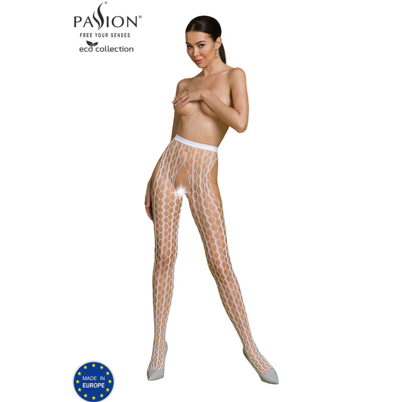 PASSION - COLLEZIONE ECO BODYSTOCKING ECO S007 ROSSO