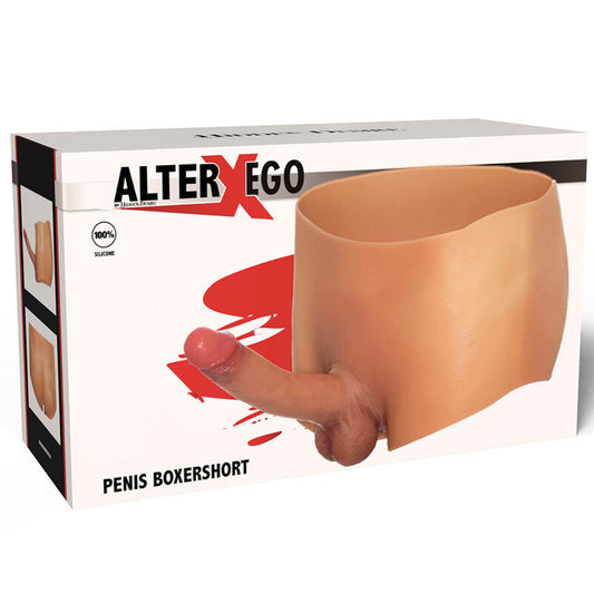 HIDDEN DESIRE - ALTER EGO BOXERSHOT CON PENE 18 CM TAGLIA L