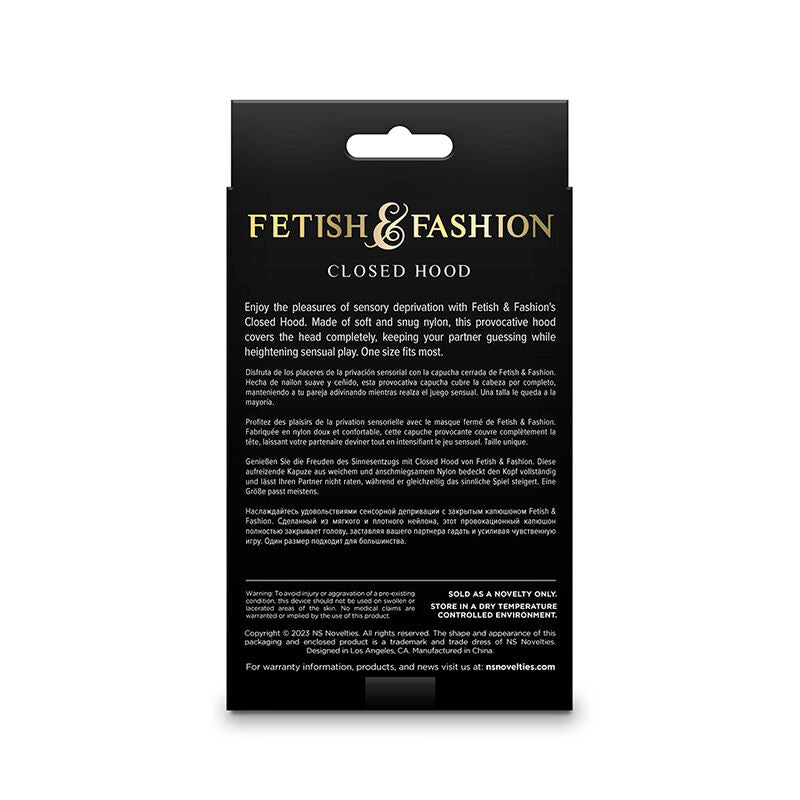 NS NOVELTIES - FETISH & FASHION CAPPUCCIO CHIUSO NYLON BIANCO