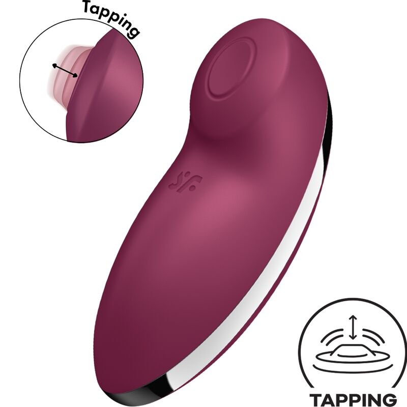 SATISFYER - TAP & CLIMAX 2 VIBRATORE E STIMOLATORE ROSSO