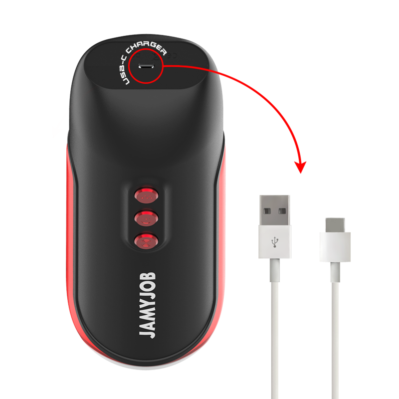 JAMYJOB - BLAZE MASTURBATORE AUTOMATICO CON 5 MODALITÀ DI ASPIRAZIONE E VIBRAZIONE