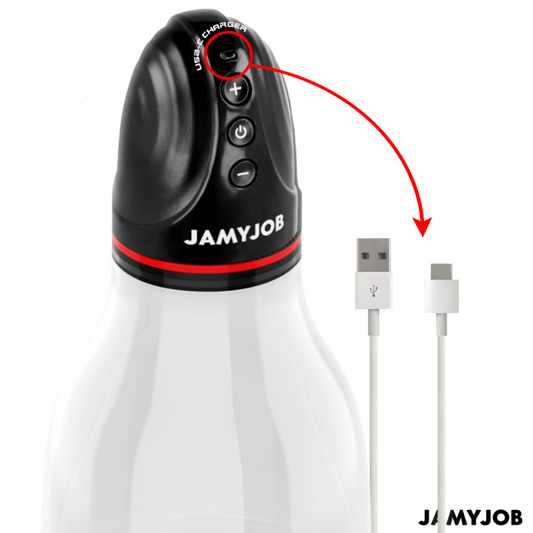 JAMYJOB - POMPA AUTOMATICA PER TESTICOLI XPAND LITE 3 LIVELLI DI ASPIRAZIONE GRIGIA