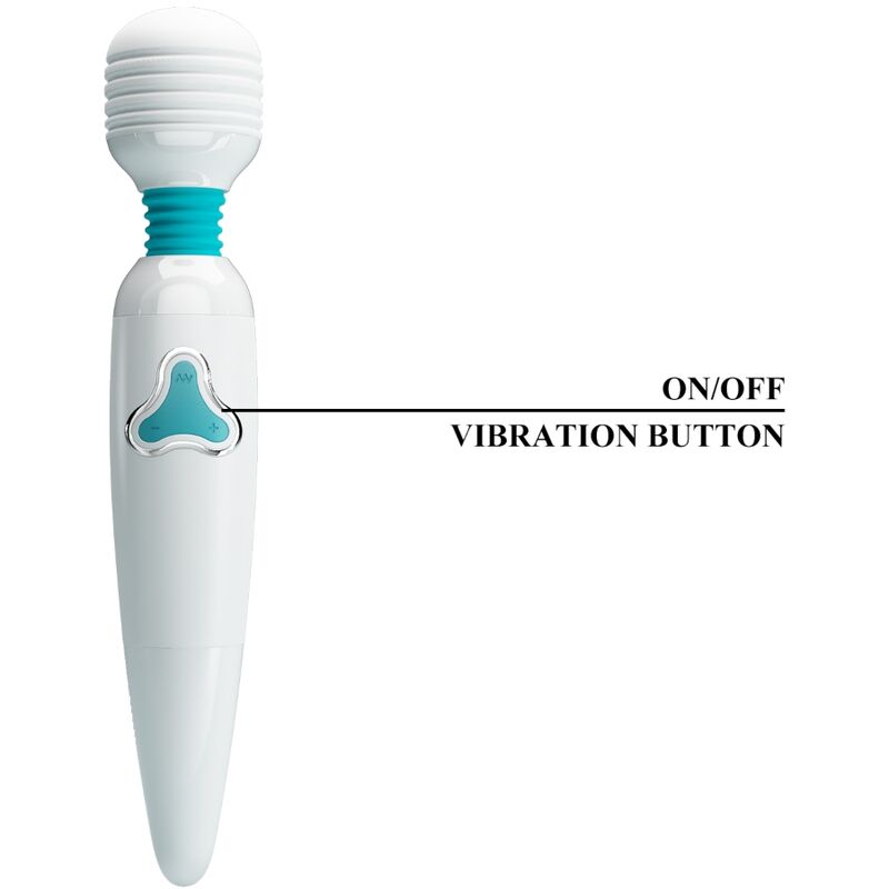 PRETTY LOVE - VIBRATORE CLOUD WAND 7 VIBRAZIONI BIANCO