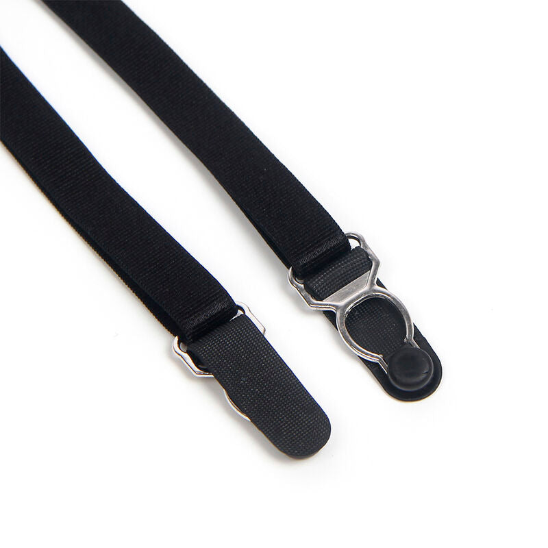 SUBBLIME - 955496 BODY IN PIZZO CON FIOCCHI E GIARRETTIERE NERO S/M