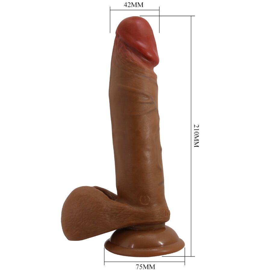 BAILE - ABEL DILDO REALISTICO 21 CM MULATTO