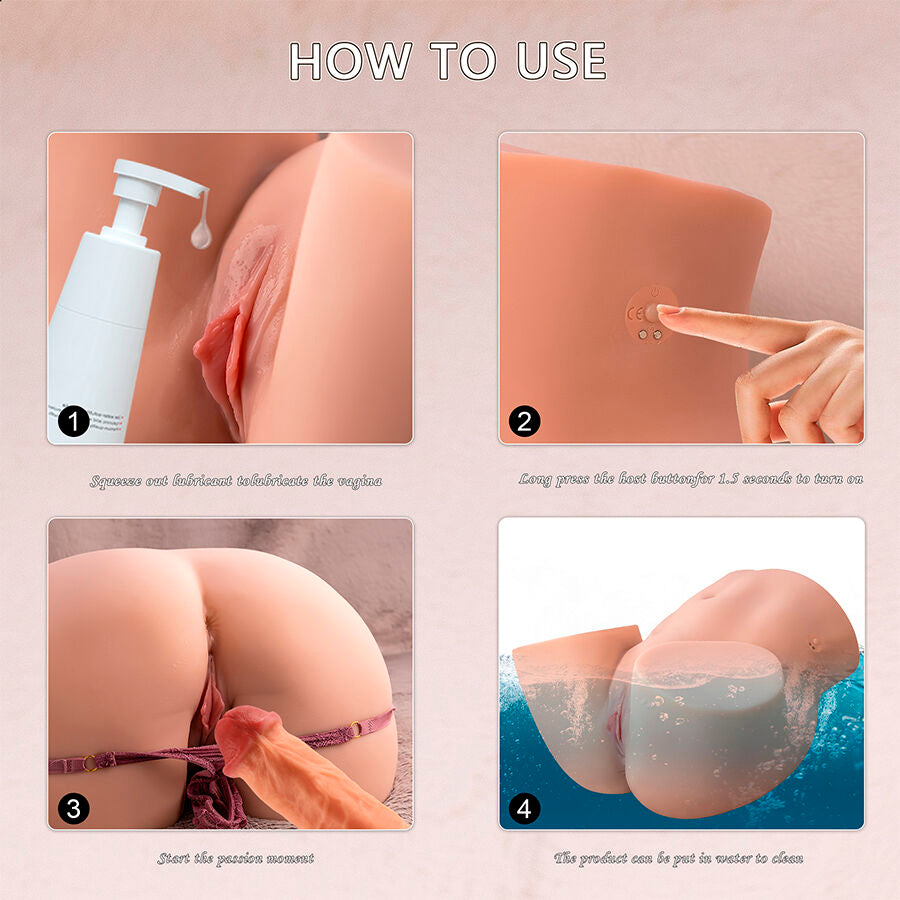 XISE - ETHEL THRUSTING MASTURBATORE VAGINA REALISTICO CON VIBRAZIONE MULTIPOSIZIONE