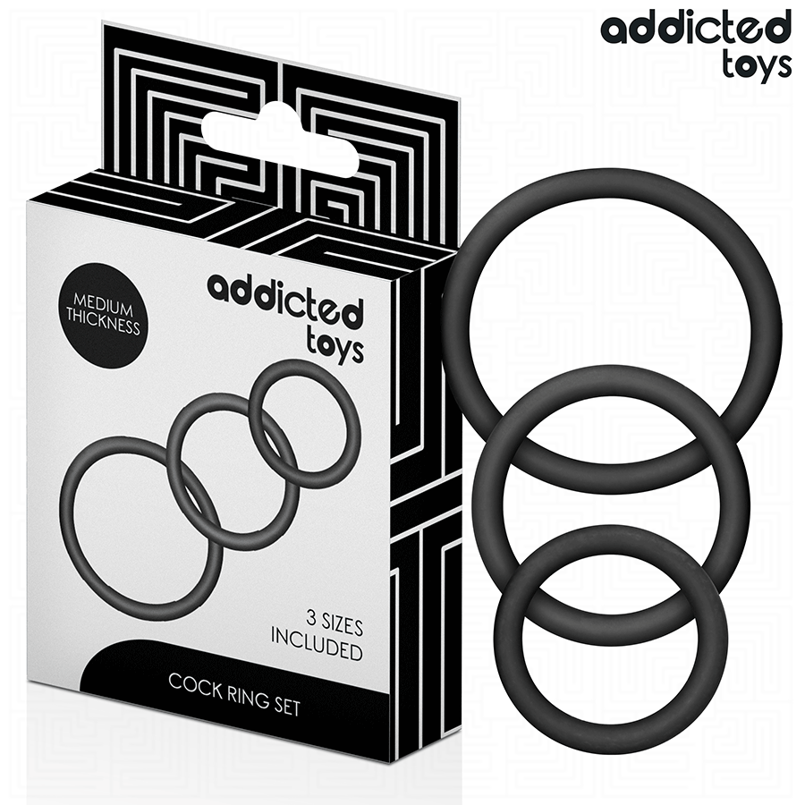 ADDICTED TOYS - SET DI ANELLI IN SILICONE MODELLO 2