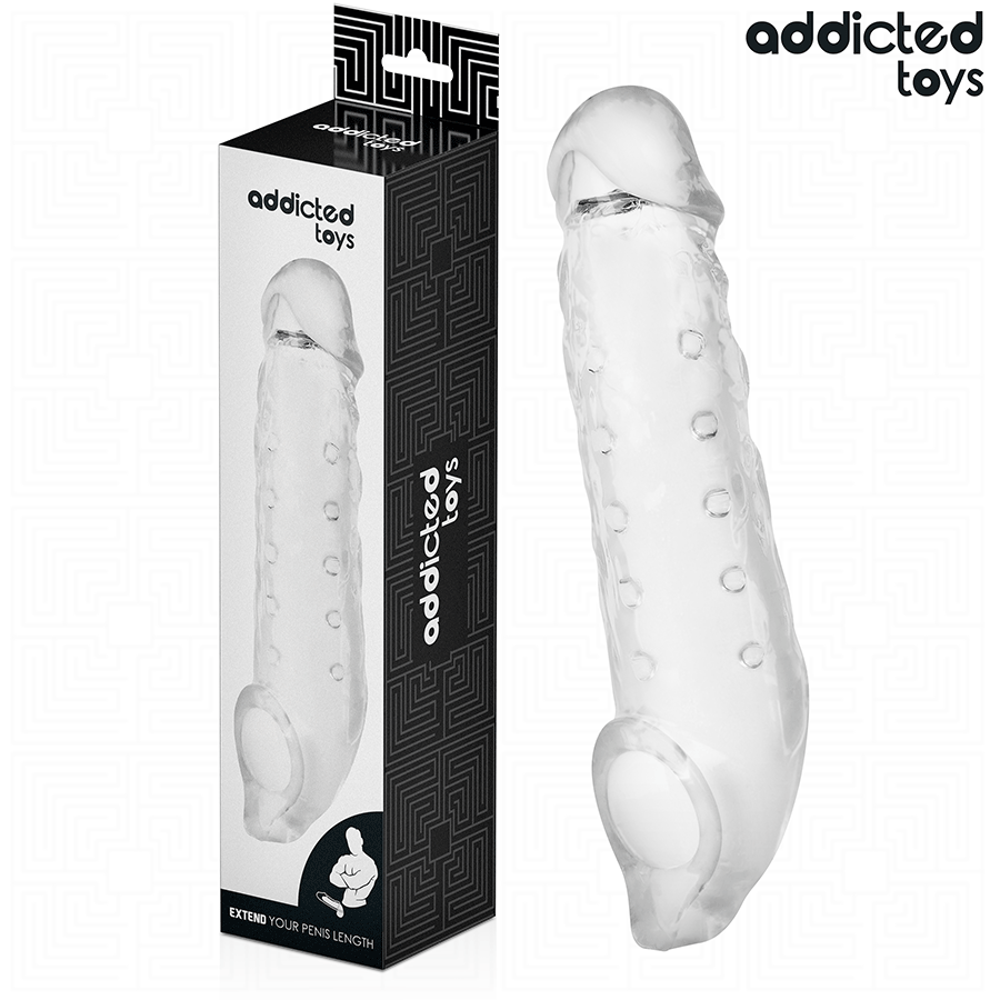ADDICTED TOYS - ESTENSIONE PENE TRASPARENTE TAGLIA S 23 CM