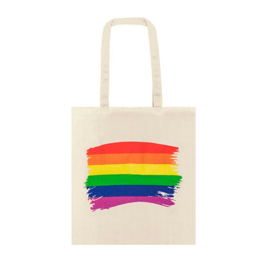 PRIDE - BORSA CON BANDIERA LGBT IN COTONE