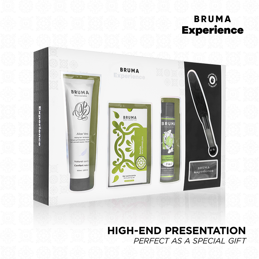 BRUMA XPERIENCE - KIT TENTAZIONE DOLCE ANGURIA CON POTENZIATORE DI ORGASMO