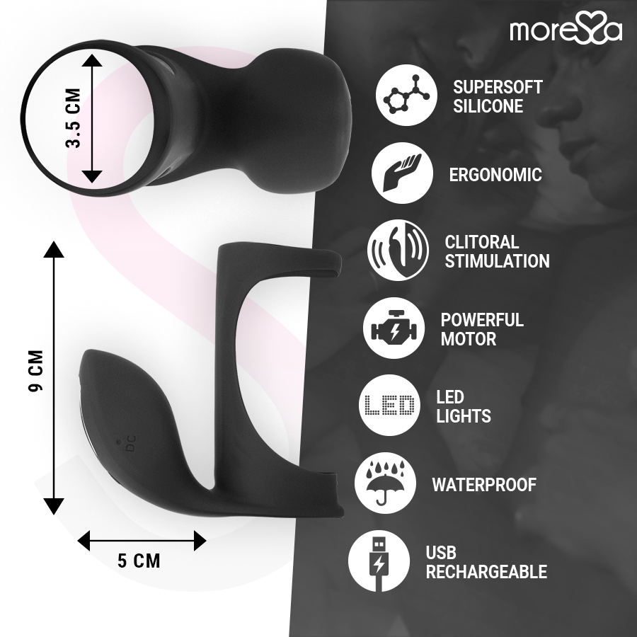 MORESSA - ANELLO VIBRATORE BRANDON CON COPERCHIO