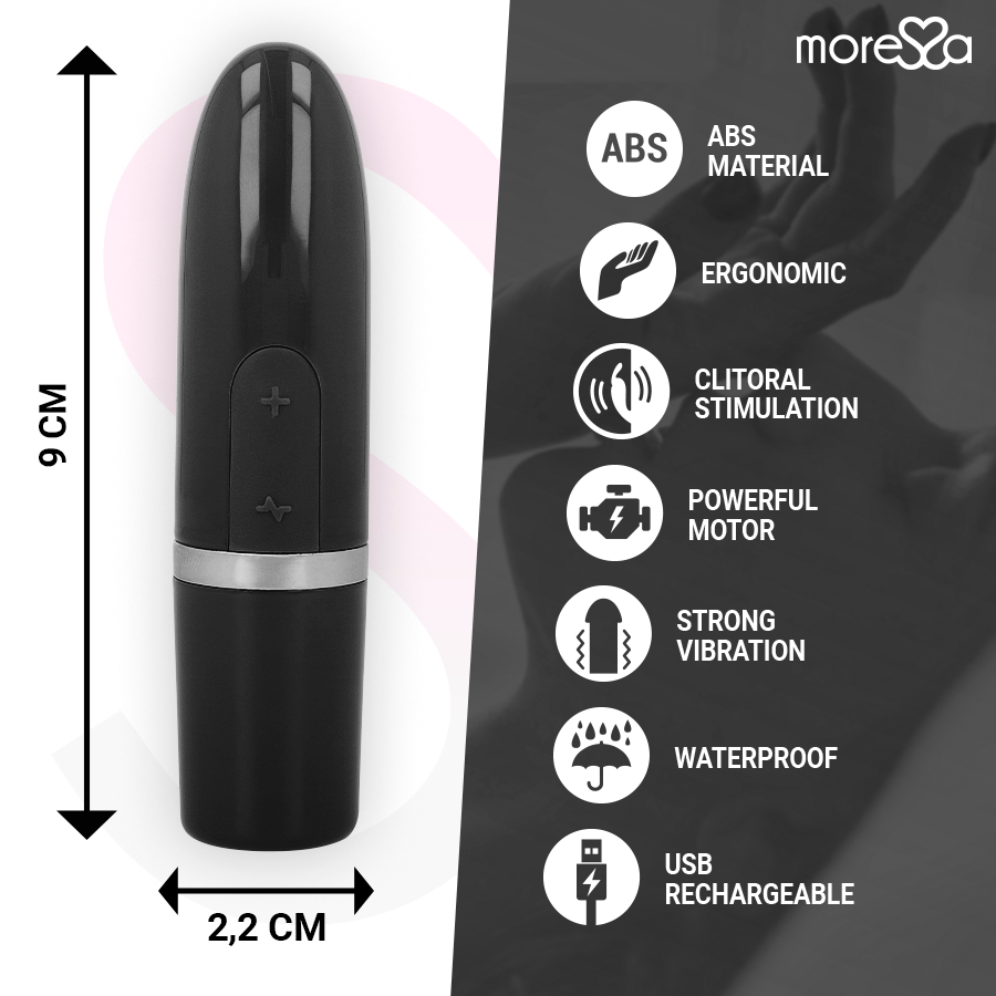 MORESSA - IVY VIBRATORE STIMOLATORE DA VIAGGIO NERO