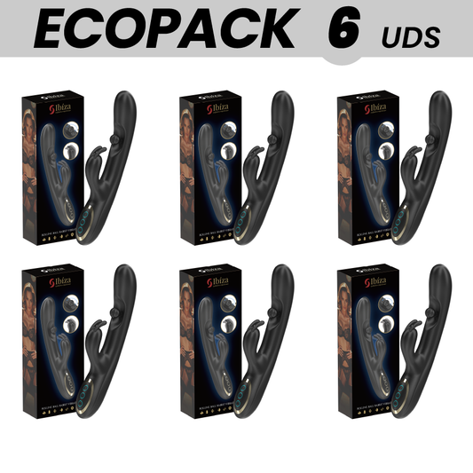 ECOPACKS 6 UNITÀ - IBIZA POTENTE VIBRATORE RABBIT CON PERLA ROTANTE MASSAGGIANTE