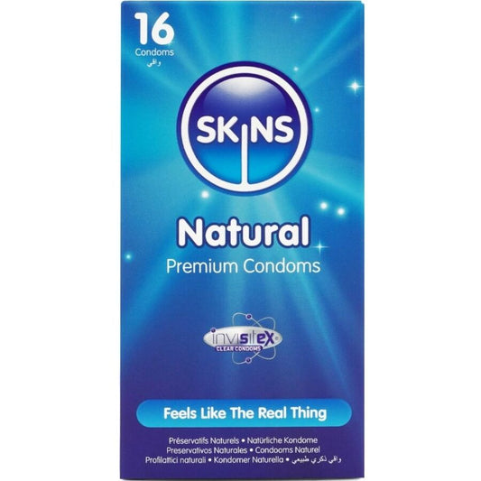 SKINS - PRESERVATIVI NATURALI PREMIUM CONFEZIONE DA 16