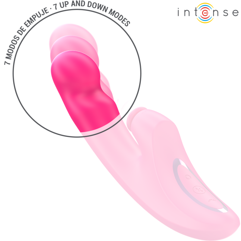 INTENSE - VIBRATORE EMI 13,5 CM MULTIFUNZIONE 3 IN 1 10 VIBRAZIONI ROSA