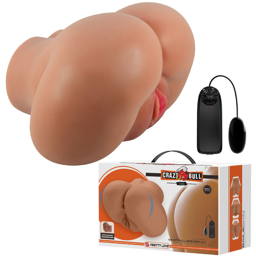 CRAZY BULL - VIBRATORE LUNA CON VAGINA REALISTICA E CONTROLLO ANO REMOTO