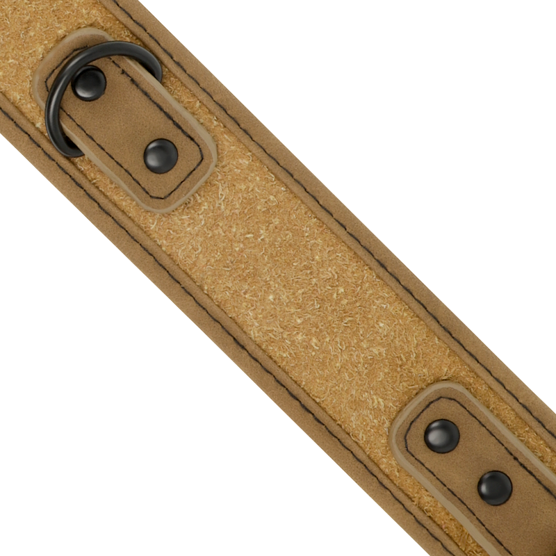 FETISH SUBMISSIVE ORIGIN - COLLANA A CATENA RIVESTITA IN NEOPRENE