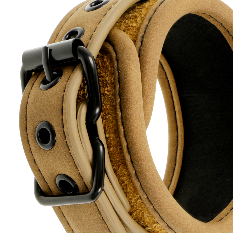 FETISH SOTTOMESSA ORIGINE - FODERA IN NEOPRENE MANICOTTI PER CAVIGLIA IN PELLE VEGANA