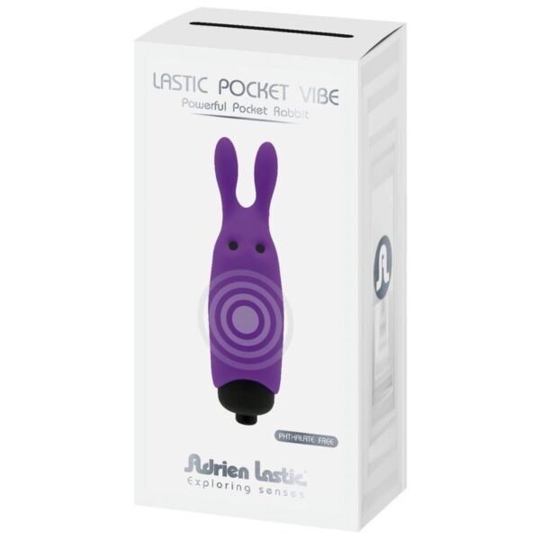 Vibratore coniglio viola tascabile lastic - immagine 5