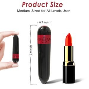 Proiettile rossetto vibratore nero