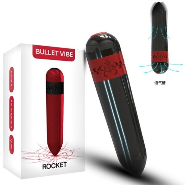 Proiettile rossetto vibratore nero - immagine 4